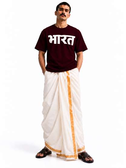 भारत T-SHIRT [MAROON]