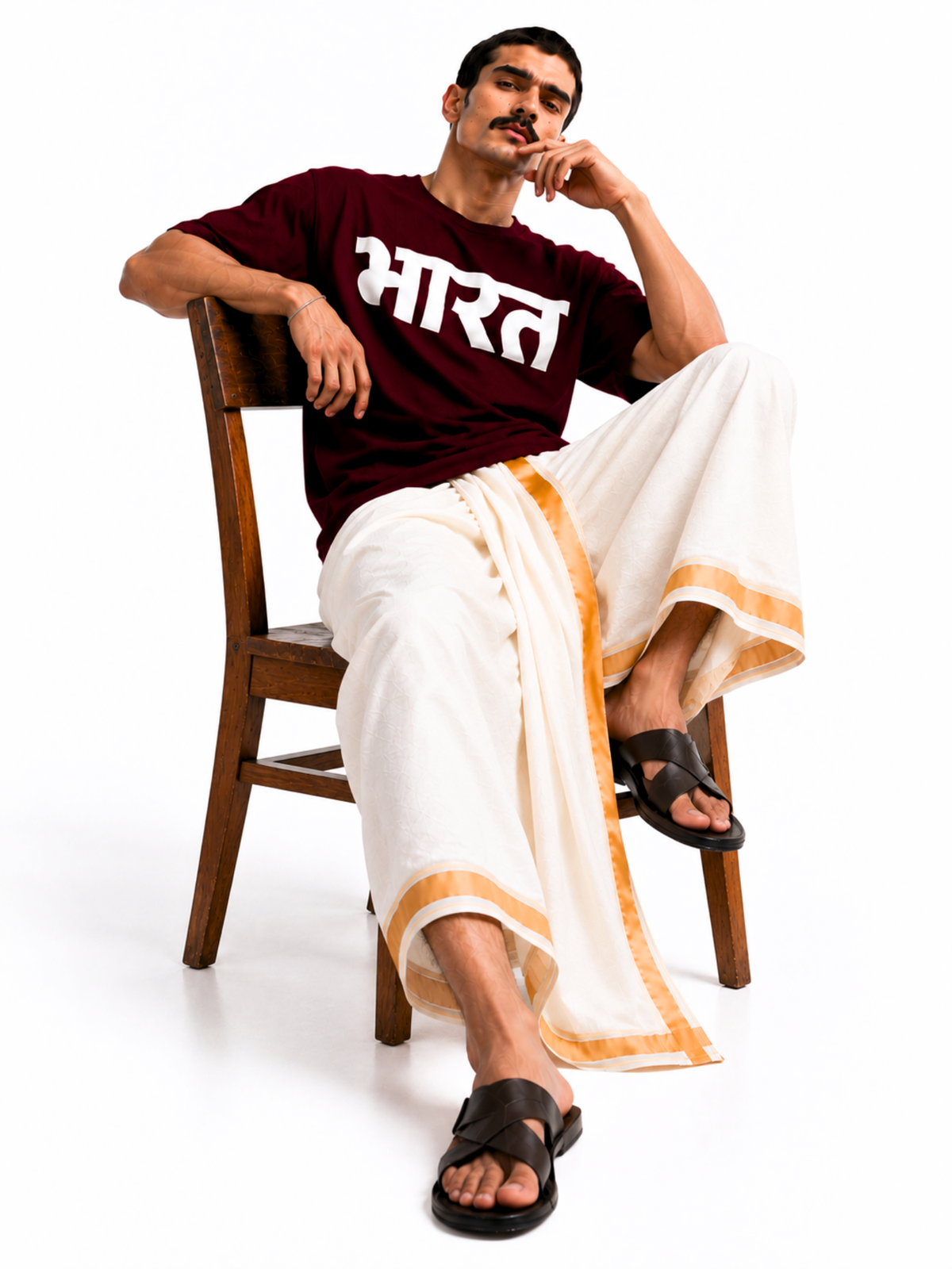 भारत T-SHIRT [MAROON]