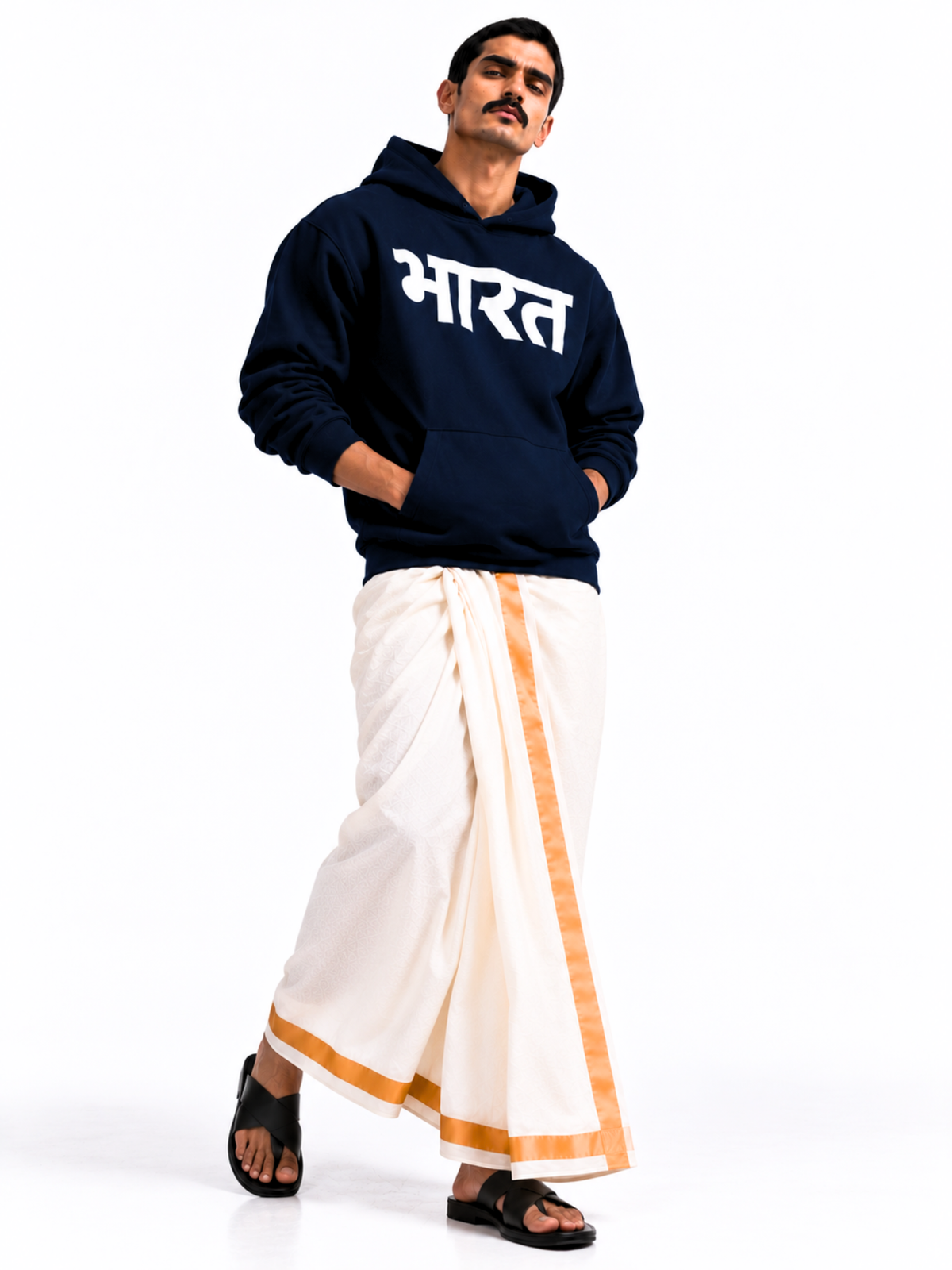 भारत HOODIE [NAVY]
