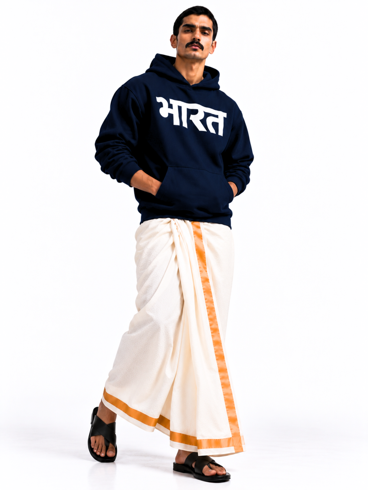भारत HOODIE [NAVY]