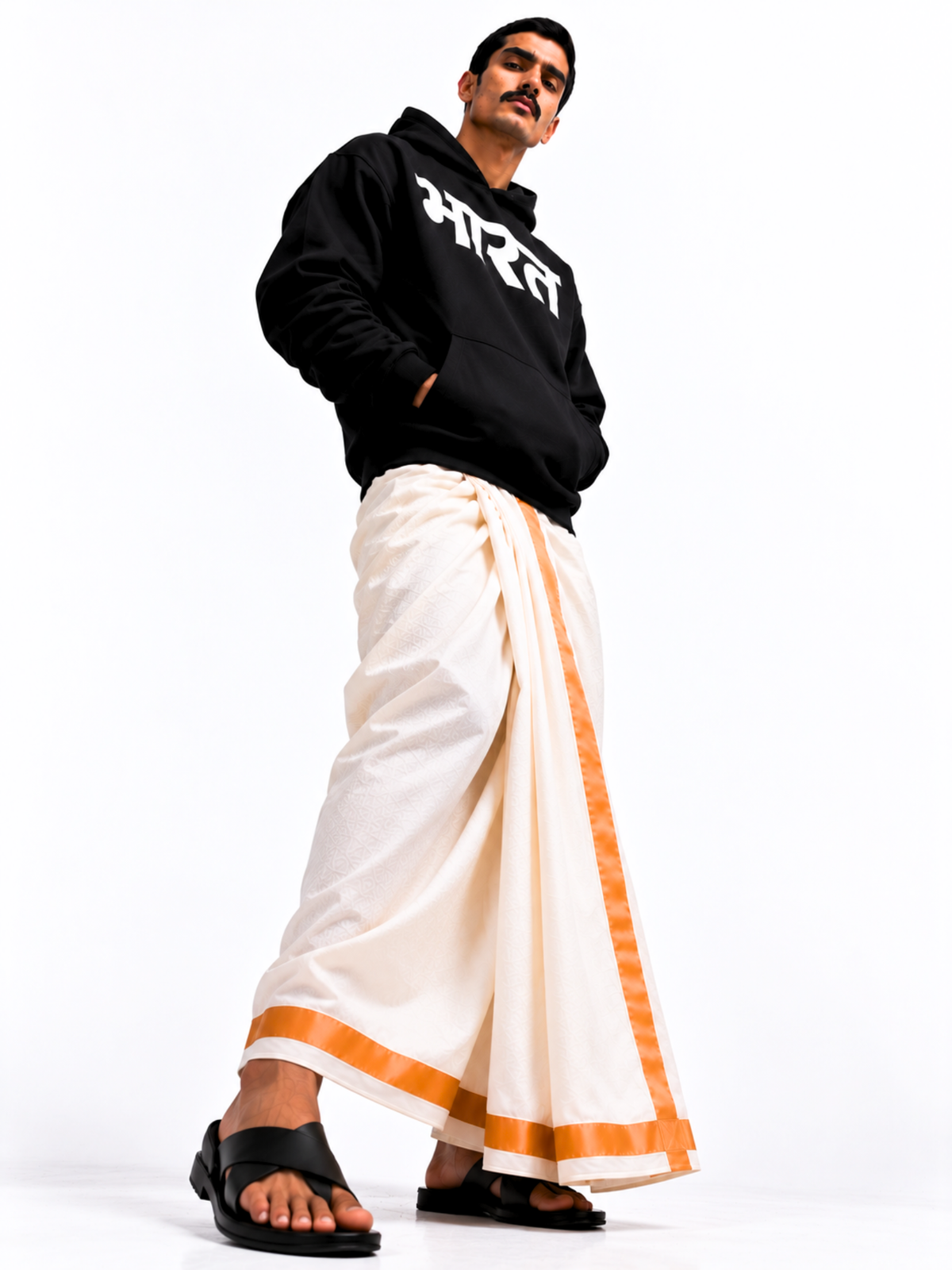 भारत HOODIE [BLACK]