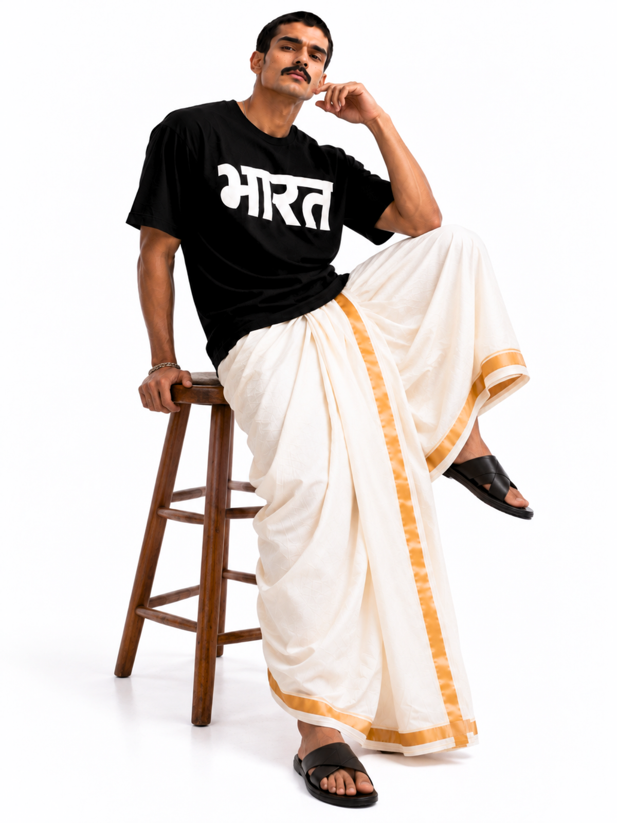 भारत T-SHIRT [BLACK]