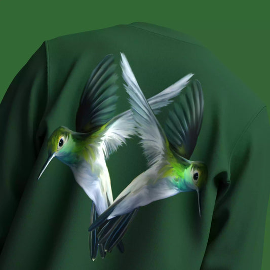 "OISEAU VERT" UNISEX OVERSIZED SWEATSHIRT