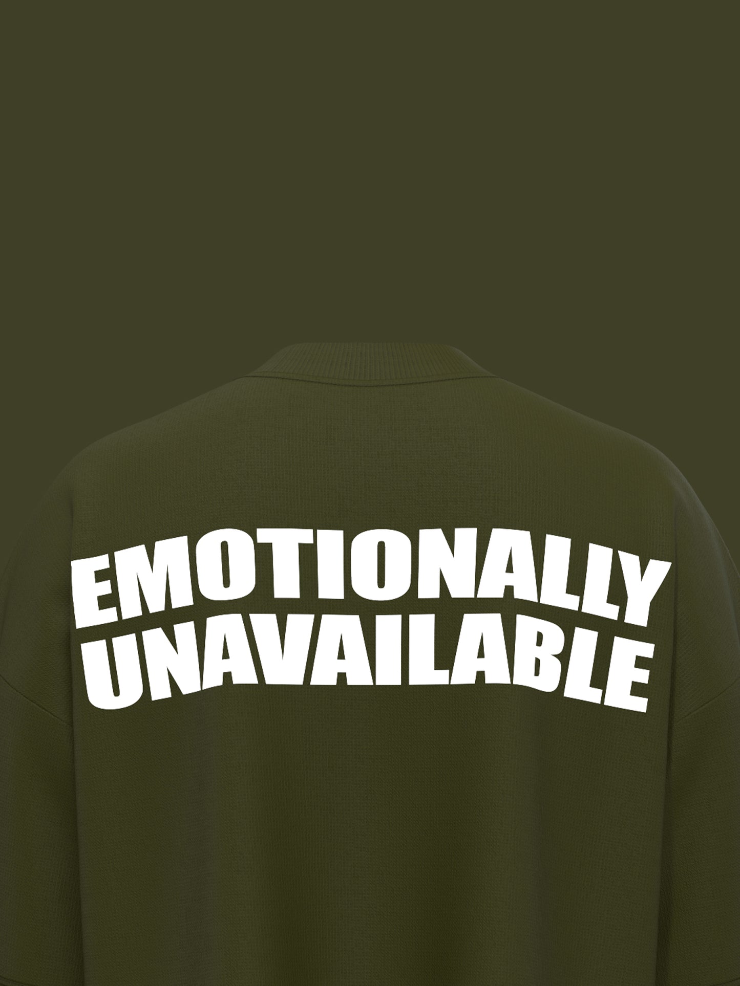 PROJECT SOCIETY-EMOTIONALLY UNAVAILABLE EDITION [T-SHIRT][OLIVE][UNISEX]