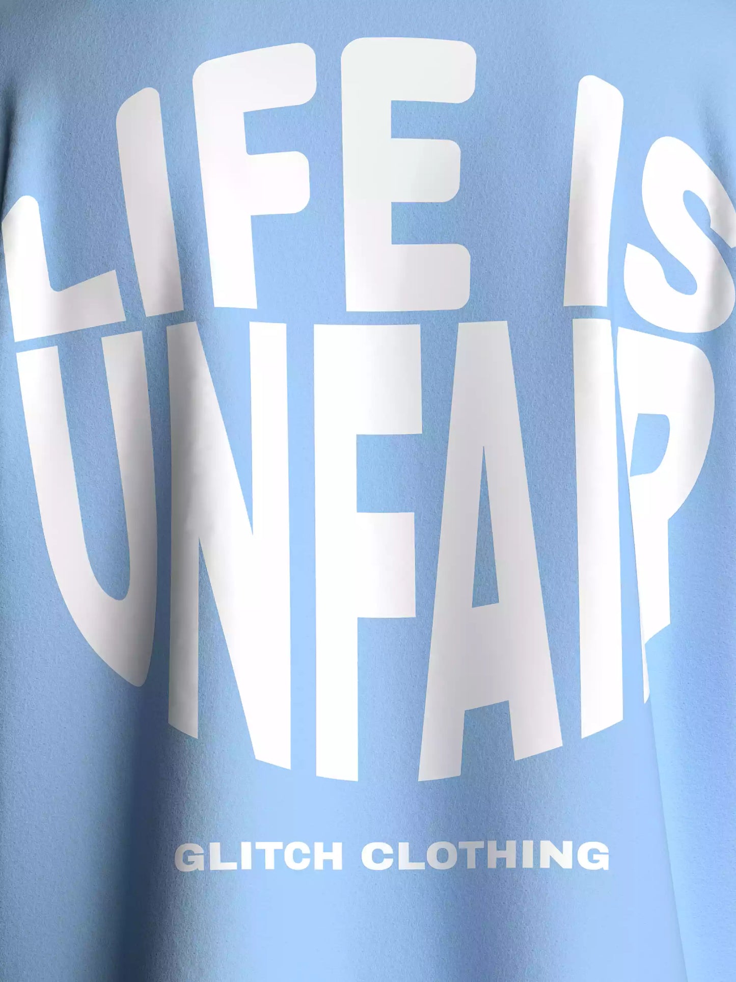 "LIFE IS UNFAIR" OVERSIZED SHIRT