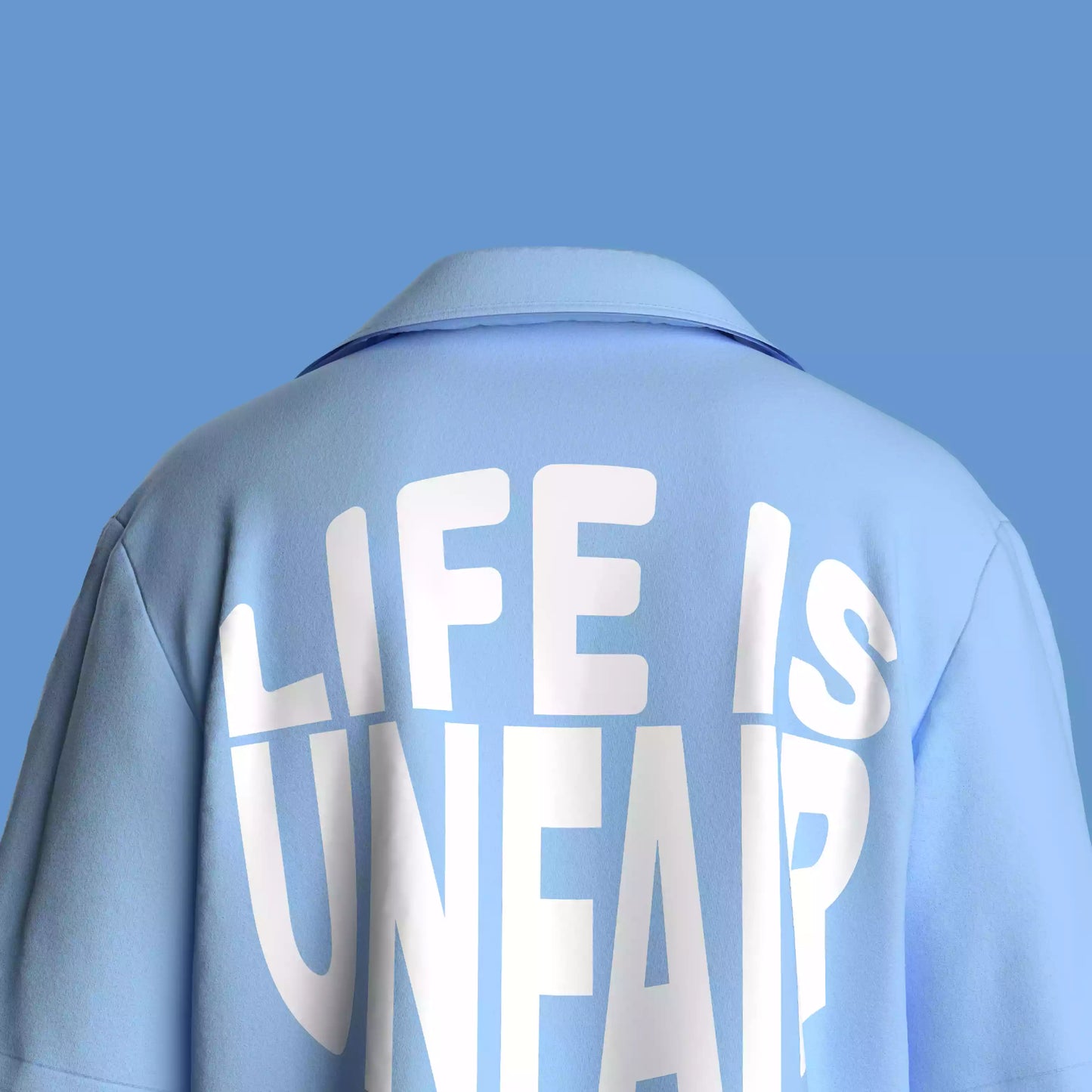 "LIFE IS UNFAIR" OVERSIZED SHIRT