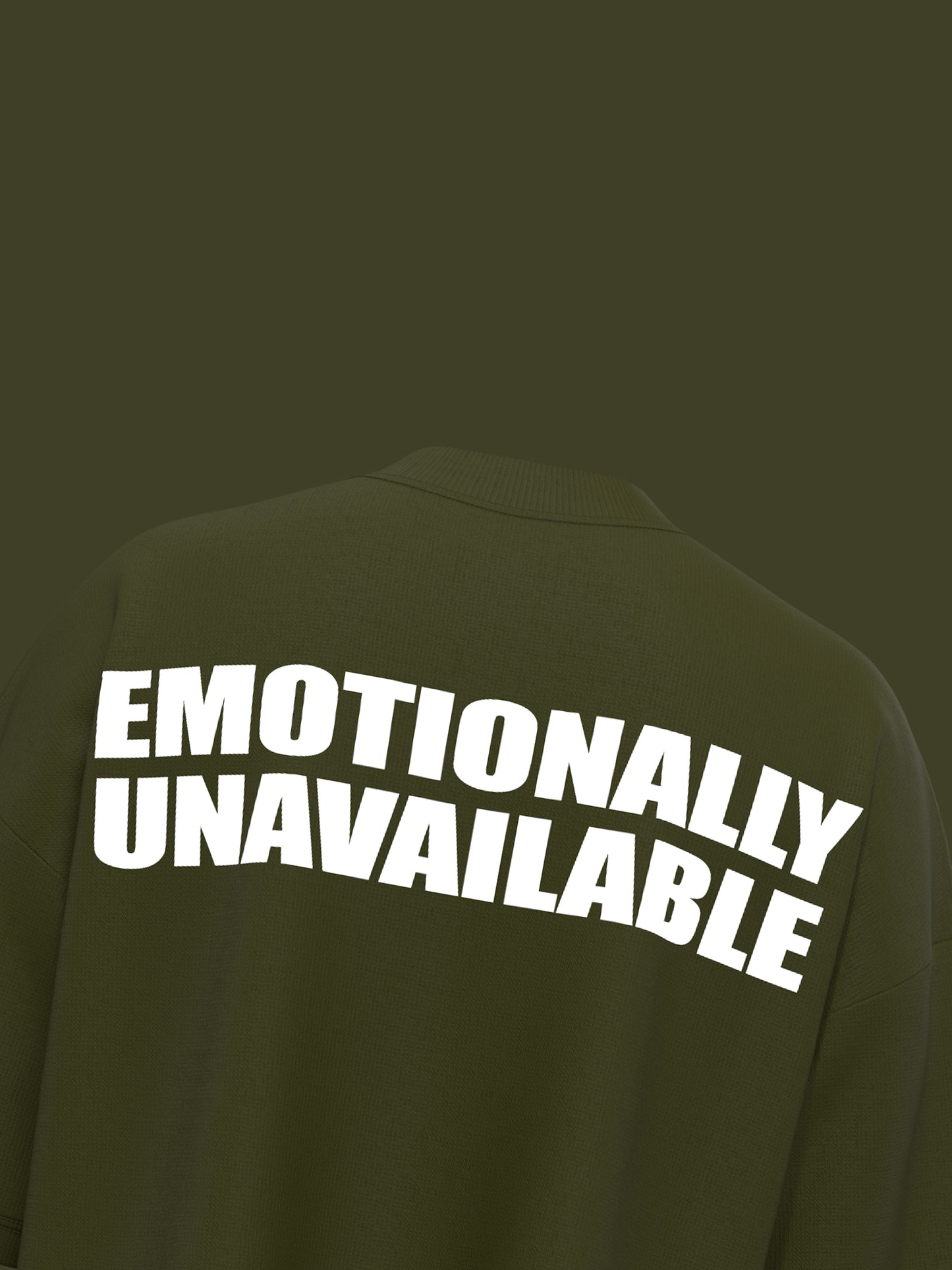 PROJECT SOCIETY-EMOTIONALLY UNAVAILABLE EDITION [T-SHIRT][OLIVE][UNISEX]