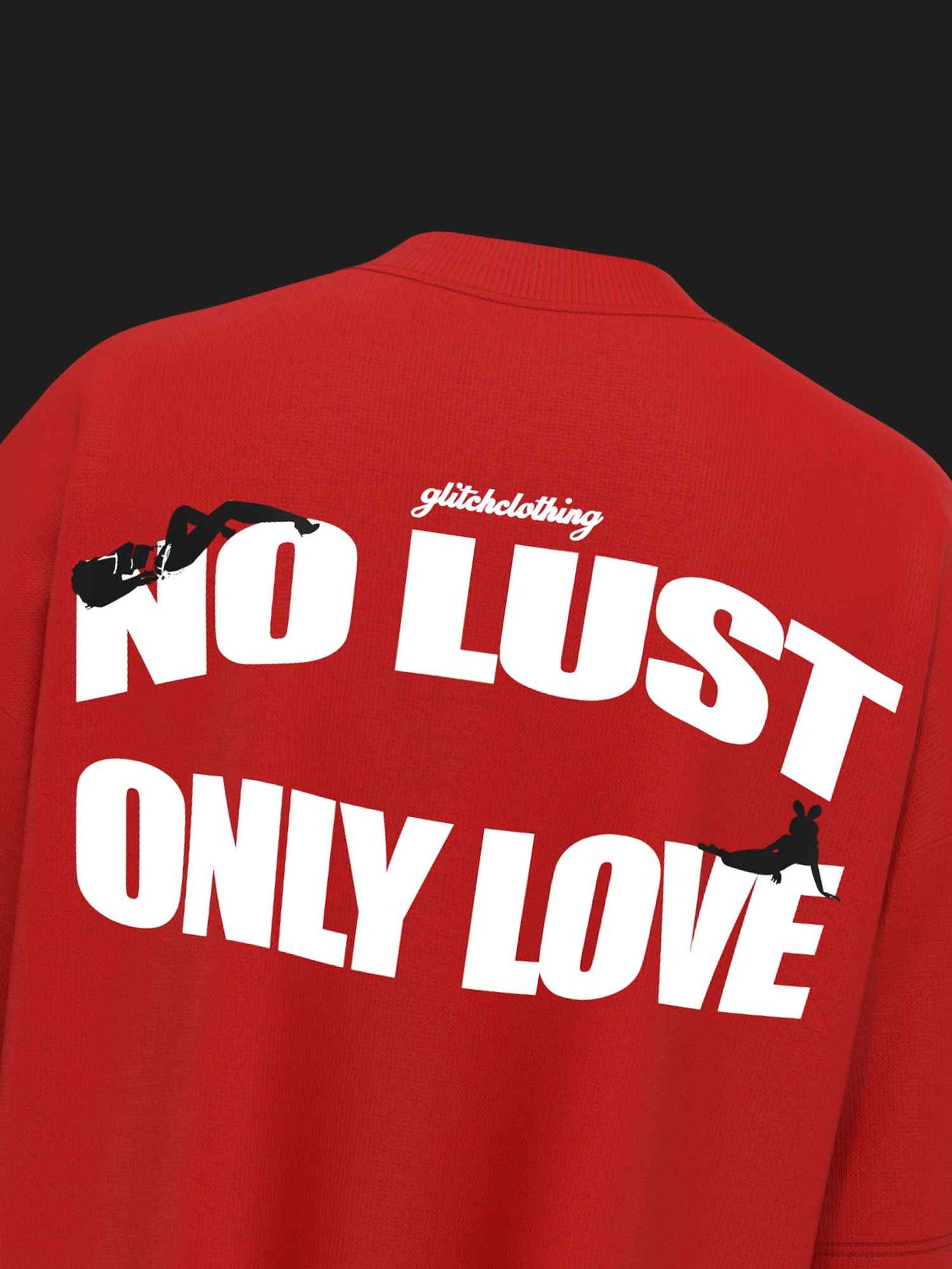 NO LUST, ONLY LOVE – Crimson Drop T-SHIRT [UNISEX]